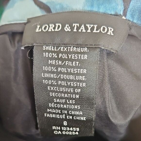 Lord & Taylor Black Floral Maxi Skirt With Petticoat - Picture 3 of 16